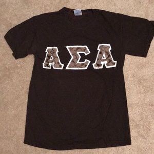 Coach Alpha Sigma Alpha Greek letter tshirt